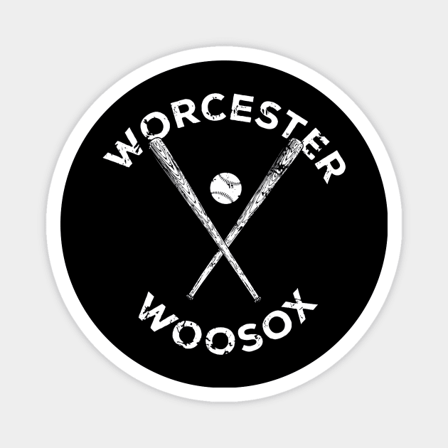 Worcester Woosox Baseball Triple Magnet by Chicu